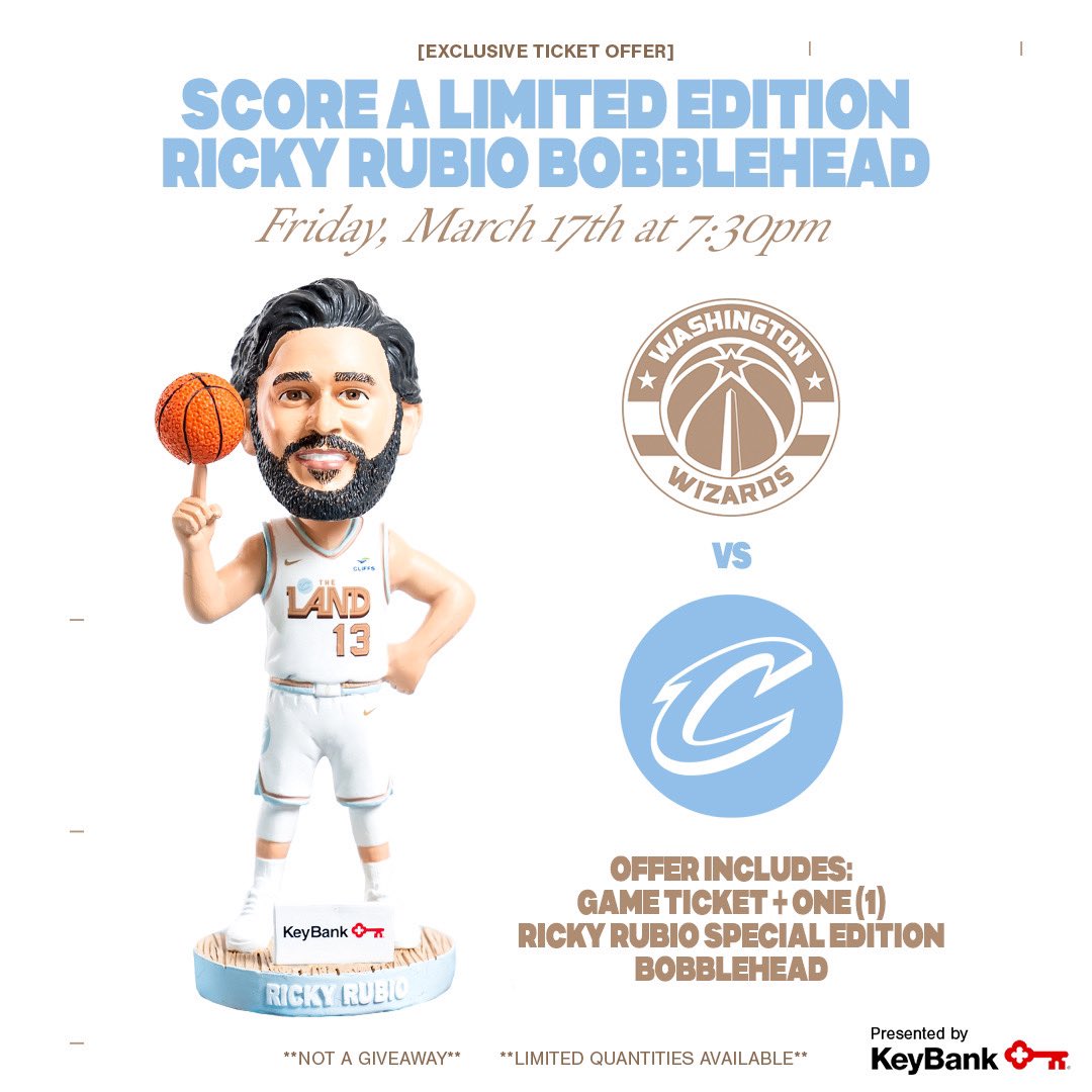 Ricky Rubio - Cleveland Cavaliers - Game-Worn Association Edition