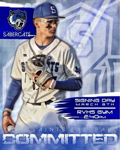 Ag3Bobby's tweet photo. #Joinme for signing day March 8, 2023, at 2:45 pm…#WingsUp #Saints #OLLU
#allglorygod ⚾️🙌🙏 https://t.co/tSoAhhWtMF