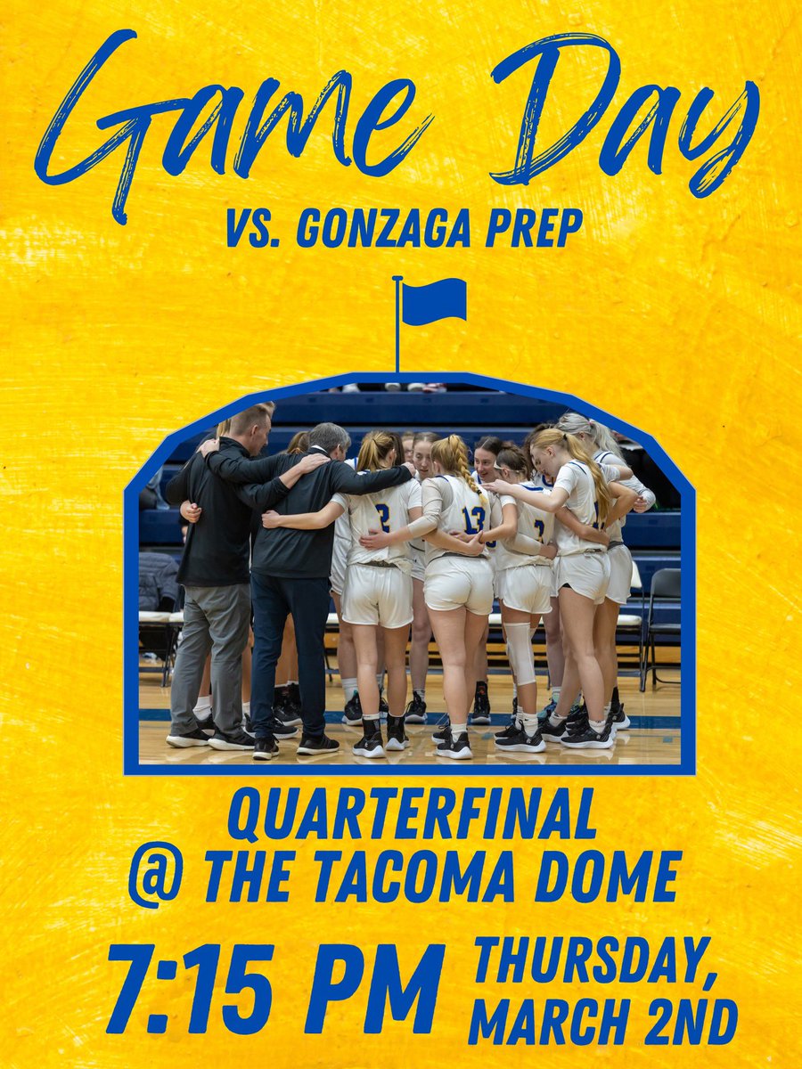 Game day! Come watch your Lady Bears take on Gonzaga Prep in the quarter finals of State at the Tacoma Dome! Game starts at 7:15! #ALLIN