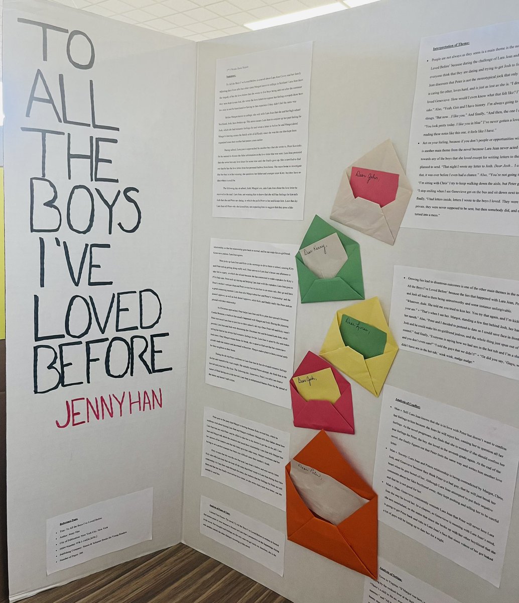 Students participated in our annual Literary Fair, presenting an analysis of a book of their choice… can we just take a moment and appreciate their creativity!? Phenomenal!