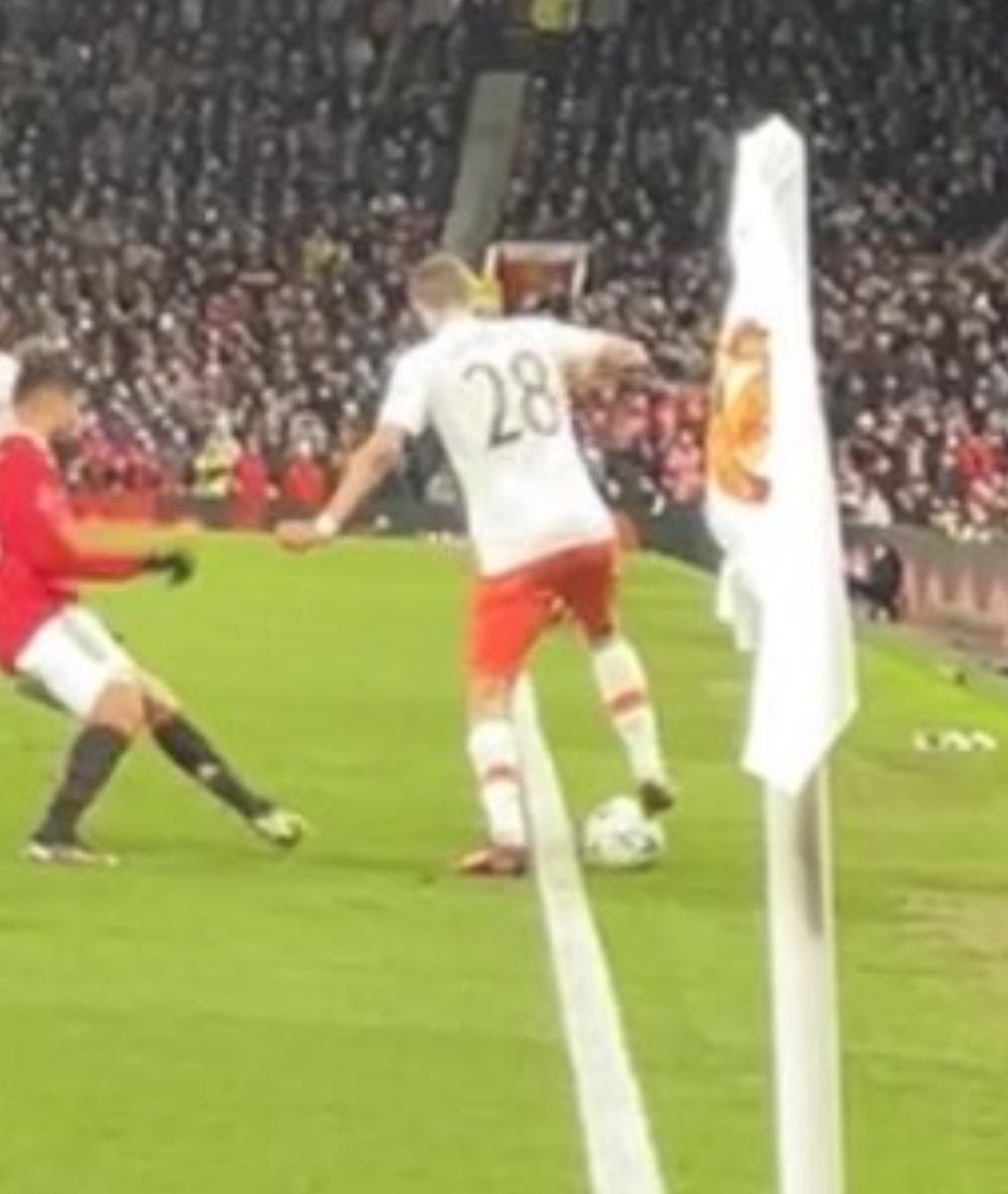 View from West Ham’s goal last night. #MUFC 🔴