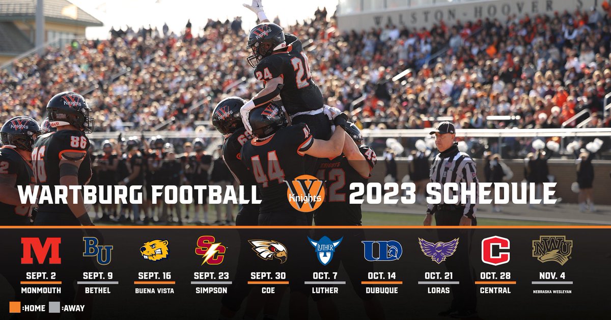 2023 Wartburg football scheduled announced ⬇️
