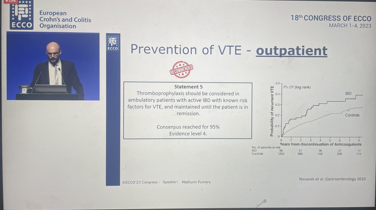 Elaine Robertson (@elainevrob1) on Twitter photo Thrombosis in active IBD well recognised but prevention in our outpatients probably overlooked. #ECCC2023 <a href="/ShahidaDin1/">DrShahidaDin</a> Thrombosis in active IBD well recognised but prevention in our outpatients probably overlooked. #ECCC2023 <a href="/ShahidaDin1/">DrShahidaDin</a>