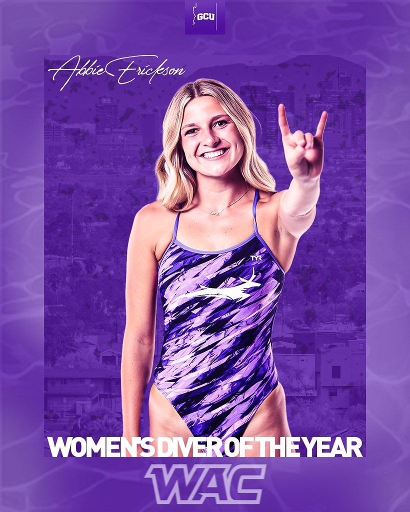 GCU Swimming & Diving on Twitter "Introducing the WAC women’s diver of