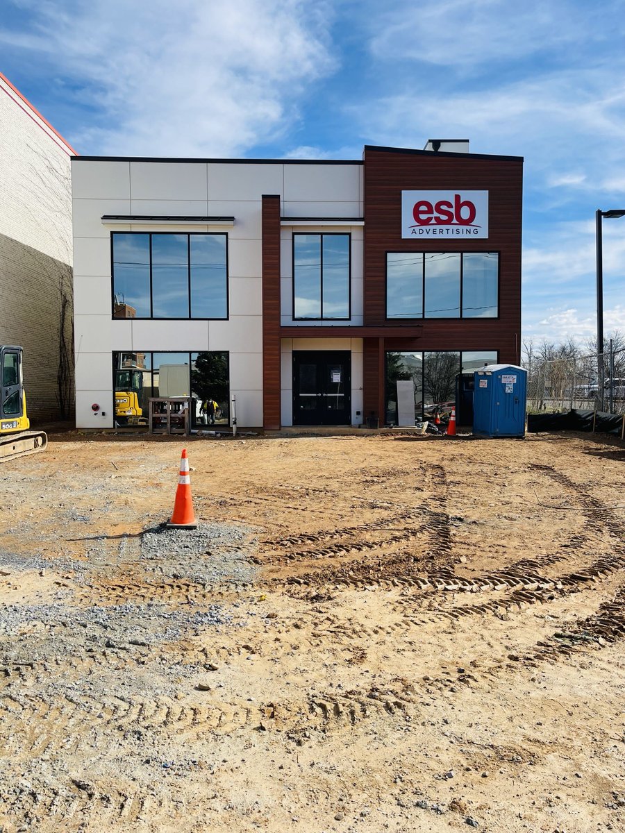 esbadvertising's tweet photo. #OfficeUpdate Construction is nearly complete 🤩 We can't wait to be back in the office. Just one final step: the parking lot!

#adagency #advertising #digitaladvertising https://t.co/EabPNTKRzH