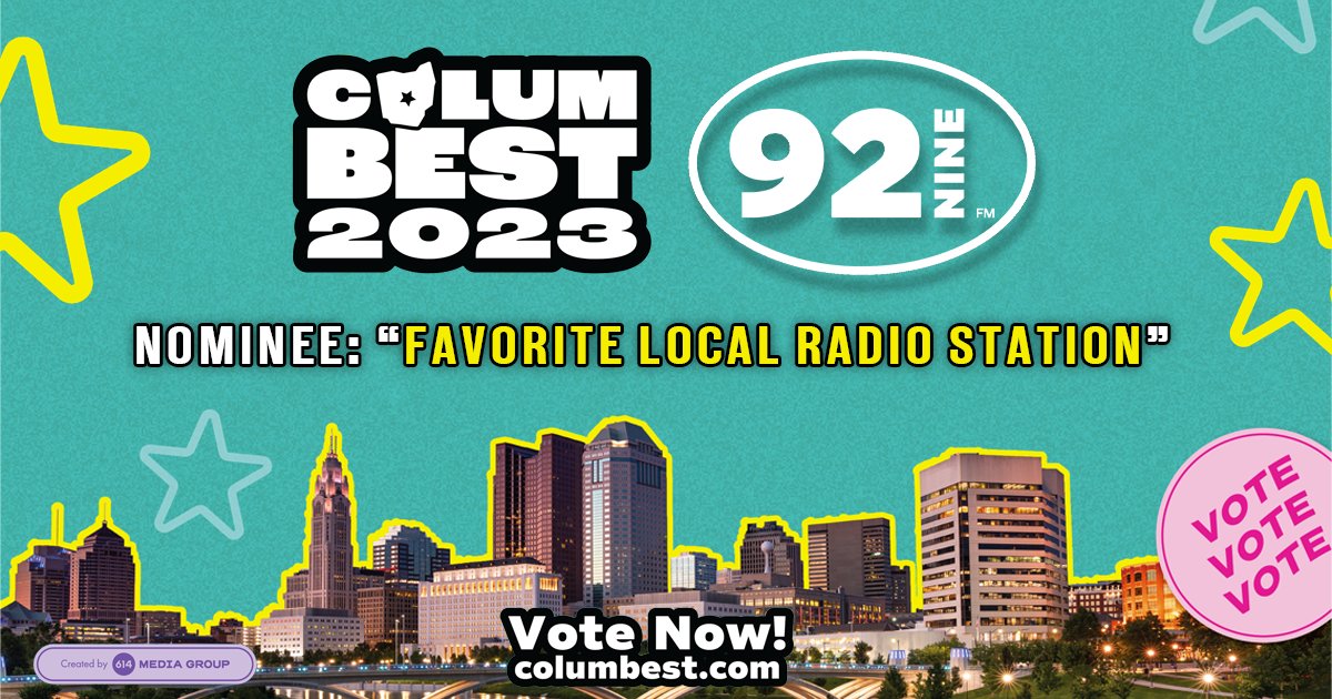 CD929fm's tweet photo. Columbus, we need your help!!

It's that time of year again: @614Magazine's #COLUMBEST poll is out, and only YOU can help us keep our 13-year streak alive.

Head straight to "Favorite Local Radio Station": https://t.co/oftIRGGoqo https://t.co/g84BUtlSOH