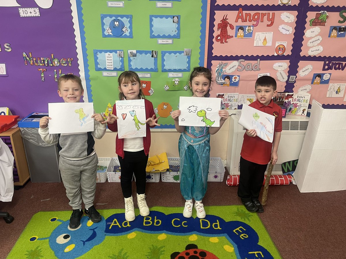 MissOrrP2's tweet photo. We listened to a book by Tom Fletcher and then drew our own characters for the book! #WorldBookDay @DeansPrimary @Deans_Reading https://t.co/IjOgkJVQ7q