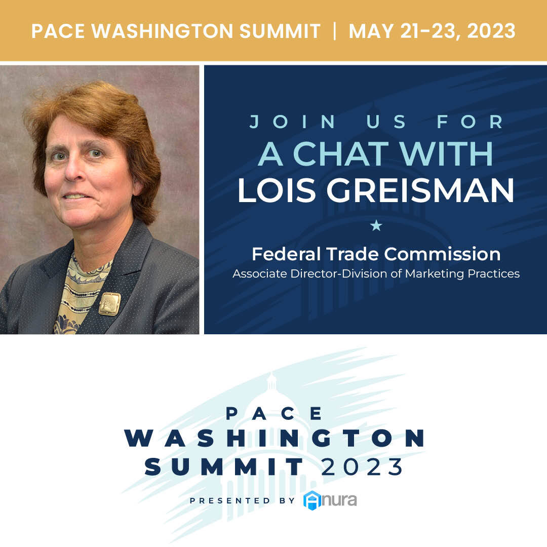 🎤 FIRST KEYNOTE ANNOUNCEMENT! 🎤

We are thrilled to welcome Lois Greisman w/ #FTC back to our Washington Summit stage! Want a front row seat? Get your ticket today 🤩 bit.ly/3SyOnQF

#PACEDC23 #PACEassociation #faceofpace #consumerconsent #compliance #regulatory #TCPA