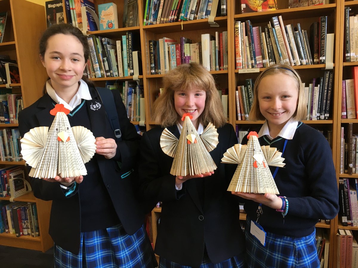 RHSBLibrary's tweet photo. World Book Day fun in the Library: quizzes, bookmarks, competitions - and chickens! https://t.co/m0cz7dtmGe