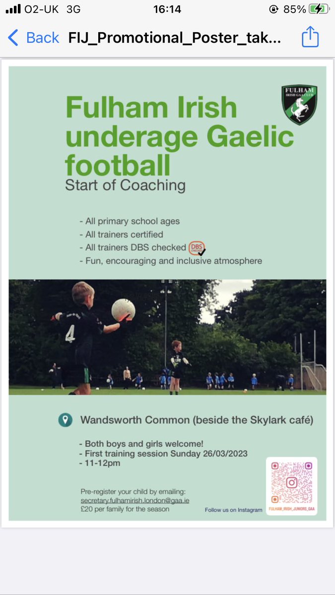 Fulham Irish GAA tweet media