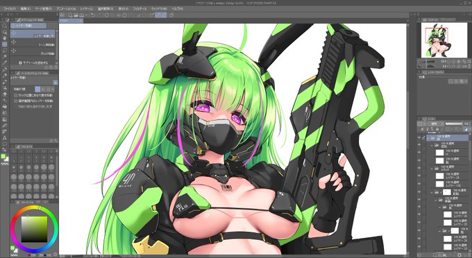 お尻描くのが一番好きなのは間違いないけどやっぱこういうの描くのも好きだな。 