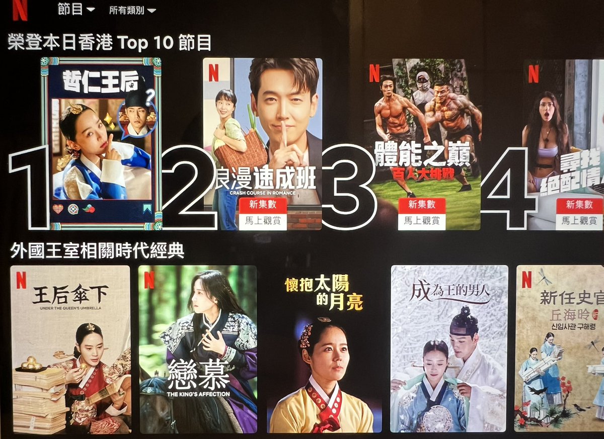 LouiseW44557282's tweet photo. 👏🏻👏🏻👏🏻👏🏻👏🏻👏🏻👏🏻👏🏻
Finally, my king and my queen have come to their No. 1 ranking in HK Netflix
Yay🫶🏻🫶🏻🫶🏻🫶🏻🤩🤩🤩📣📣📣

#철인왕후 #MrQueen #哲仁王后 #KimJungHyun #김정현 #金正賢
#철종 #CheolJong #哲宗
#신혜선 #김소용 https://t.co/eeaNeKI8n9