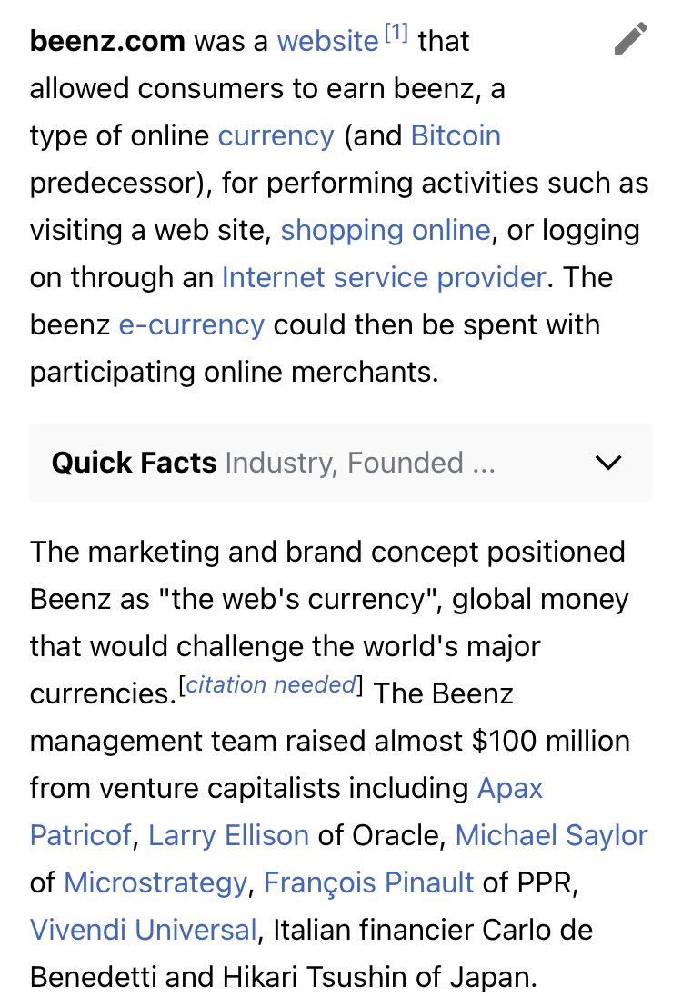 perpetua's tweet photo. Imagine an alternate universe where Beenz took off in the early 00s and we all ended up spending our lil Beenz whenever we logged on to the internet https://t.co/gWAtOXhI4c