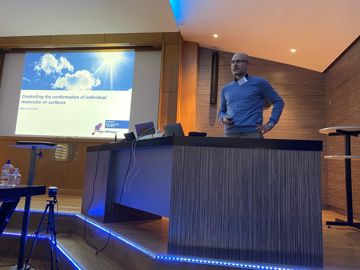 CMD Workshop : very last talk given by Manuel Gruber (Univ Duisburg-Essen) on spin properties of individual molecules on surface