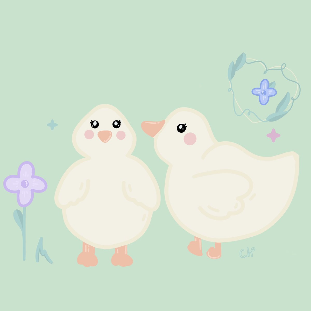 SincerelyHerrer's tweet photo. Are they baby chicks? Are they ducks? Let me know what you think because I really thought I was drawing ducks 🤦🏻‍♀️ https://t.co/ImApKHR2ei