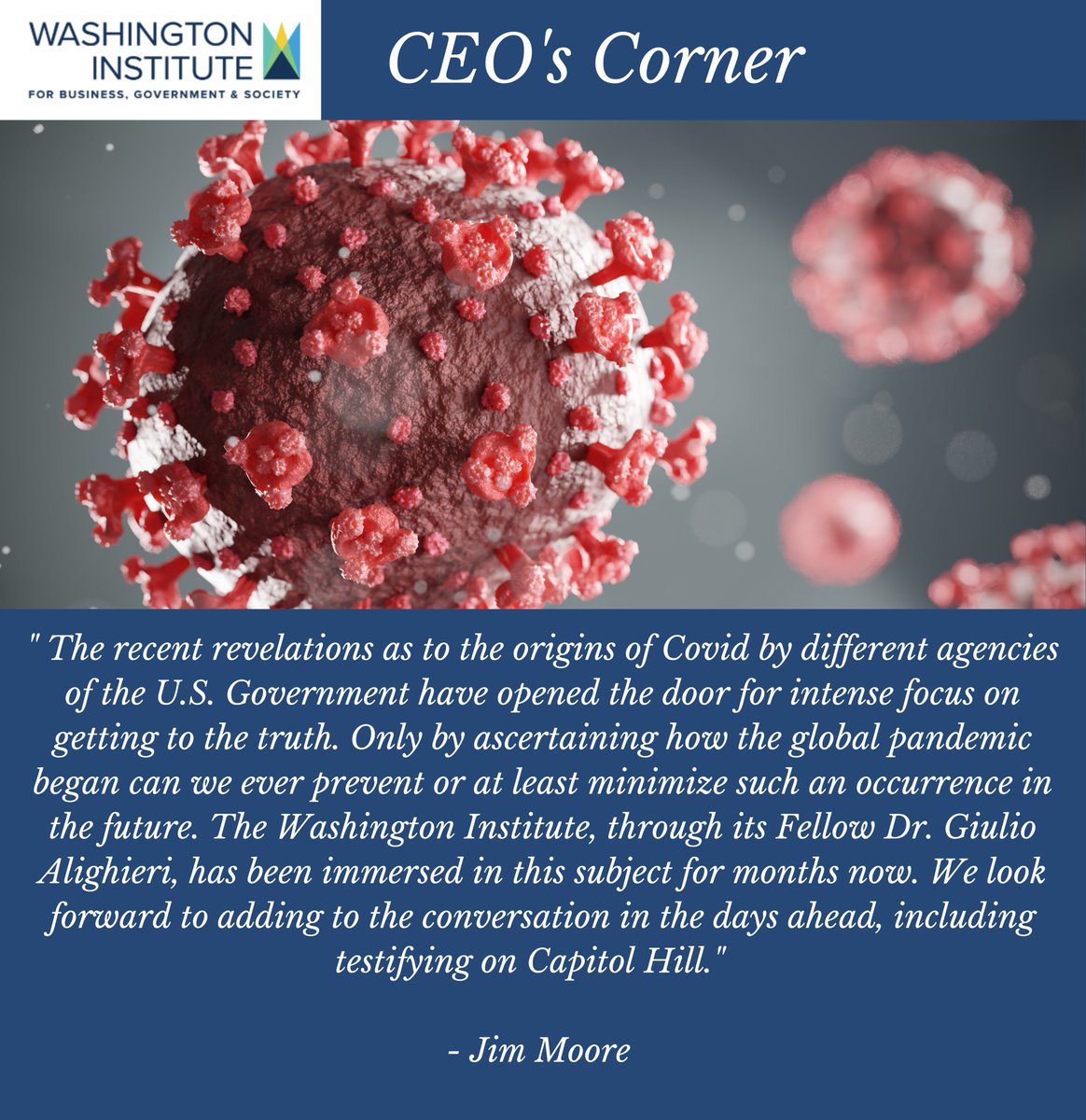 #business #government #society #shapingtheworldtogether #coronavírus #origins #covid19 #covid19pandemic

Learn more about our work and become a founding member of the Washington Institute here:
washinst.org