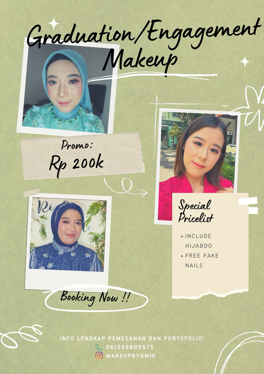 Wonderwikdesu's tweet photo. Paket makeupnya kaka
#makeup #makeupwisuda #makeupengagement #makeupwisudasidoarjo #makeupwisudasurabaya #makeupengagementsidoarjo #makeupengagementsurabaya https://t.co/6FyQLs45N0