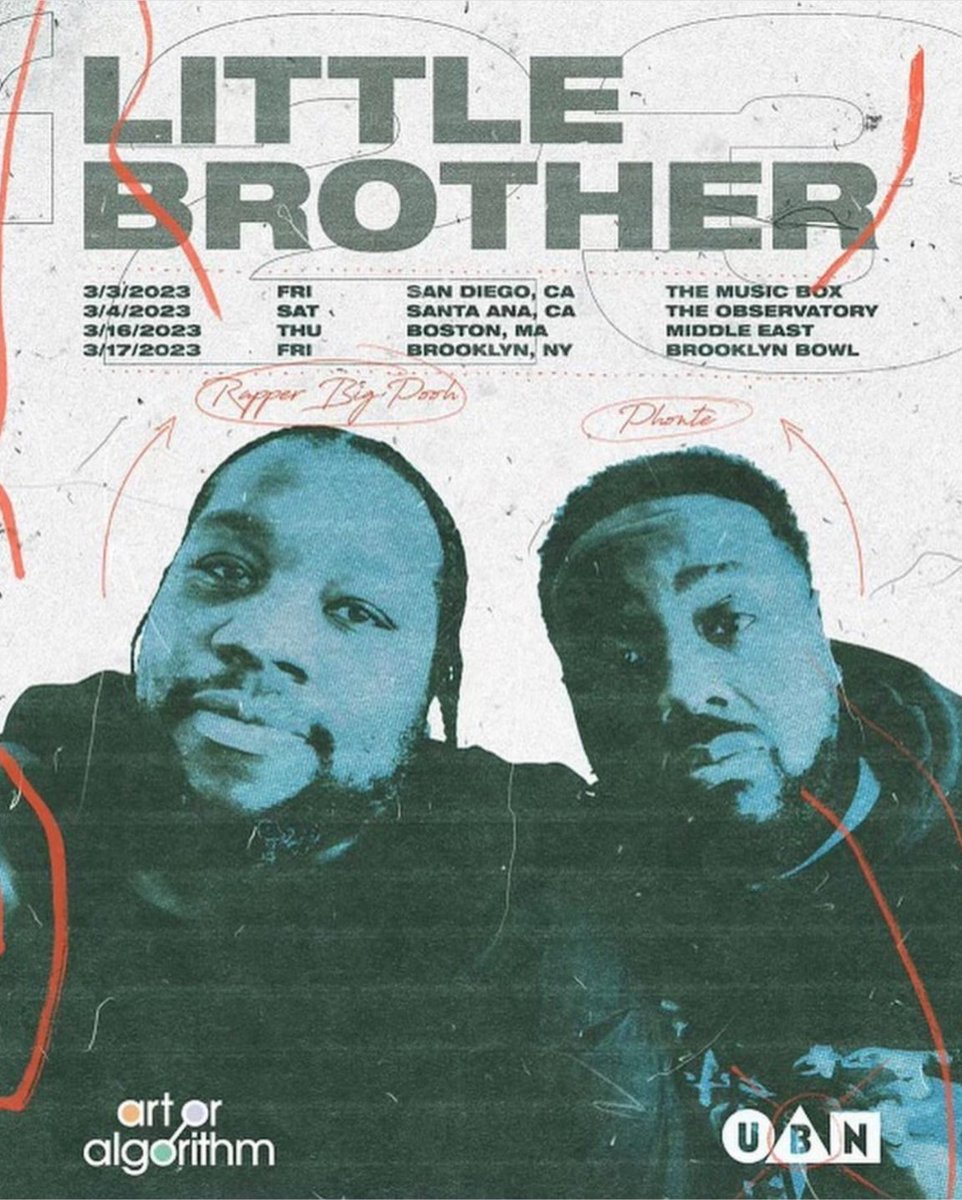 BlaaqGold's tweet photo. Starting March off  with 💥 With  @LittleBrotherNC hitting the First run on the westcoast then later the east! cop ya tickets if you haven't yet! This is nothing to miss Stay tuned for the monthly Program #79FM 
#LBbizness #UBN
https://t.co/VH6L3FAz6v
 
3/3- San Diego at Music Box
3/4- Santa Ana at The Observatory 3/16- Boston at The Middle East
 3/17- NYC at Brooklyn Bowl