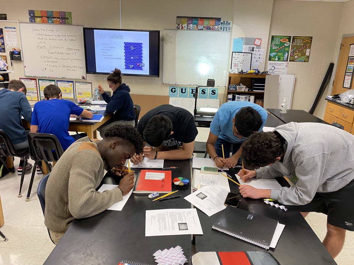 tnuhme's tweet photo. Modeling lattice imperfections in 2D today in #mse A HUGELY important feature in materials which can impact properties A LOT - 1 C atom/50 Fe atoms, as interstitial impurities changes modulus from 50 to 1500 MPa! - it makes iron into STEEL. Understanding this is critical, and fun https://t.co/PIJjhlehie