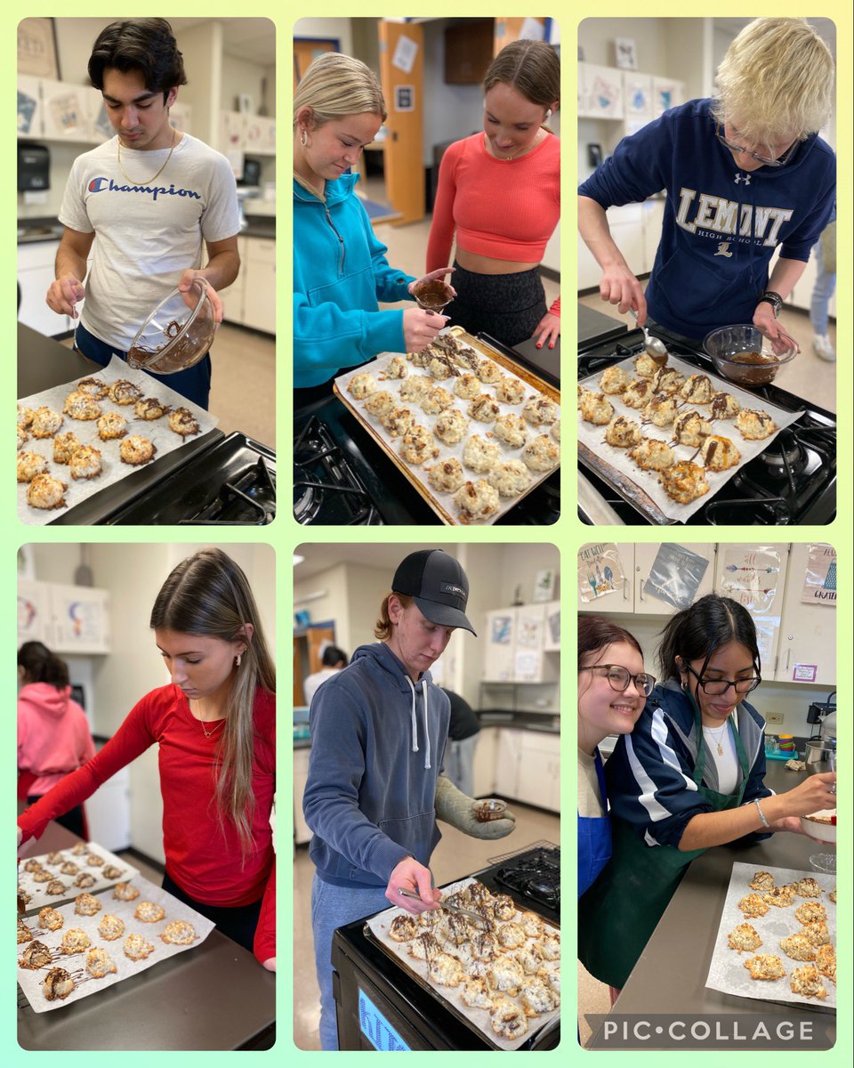 LHS210Wilcoxen's tweet photo. German Chocolate Macaroons ๐ฉ๐ช๐ซ #WeAreLemont #InternationalCooking #Germany https://t.co/E5YMfaD46c
