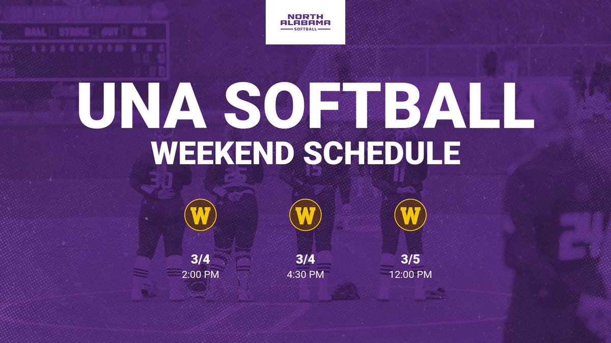 We are back at home this weekend for a series vs. Western Michigan!! 🤩 

Come out to the Hilda B Anderson Softball Field and support your Lions! 🦁