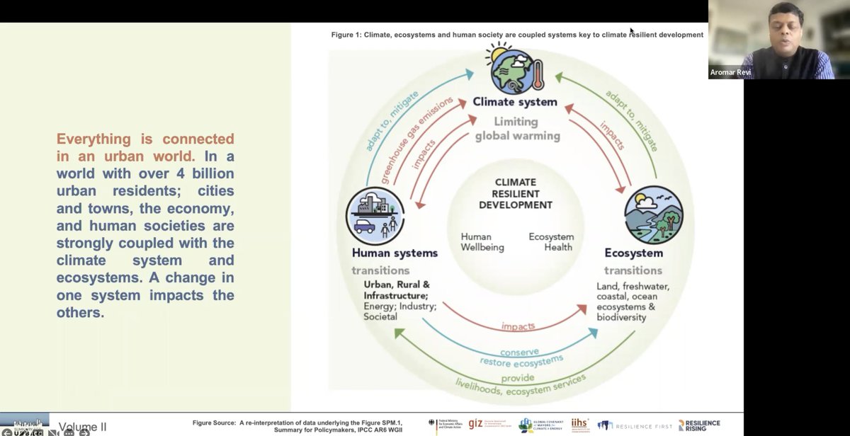 OxfordTransport's tweet photo. Why is transport so important in climate change mitigation and adaptation? Today @AromarRevi argued that "a change in one system impacts the other. Transportation, because its an absolutely critical and multi-scale network, has a dramatic influence in all these processes"😉🕸️🌍🚛 https://t.co/Frre8y3gJF