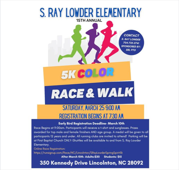 ctelcst's tweet photo. S. Ray Lowder 5K information
#intentional https://t.co/ImuWirkoH5