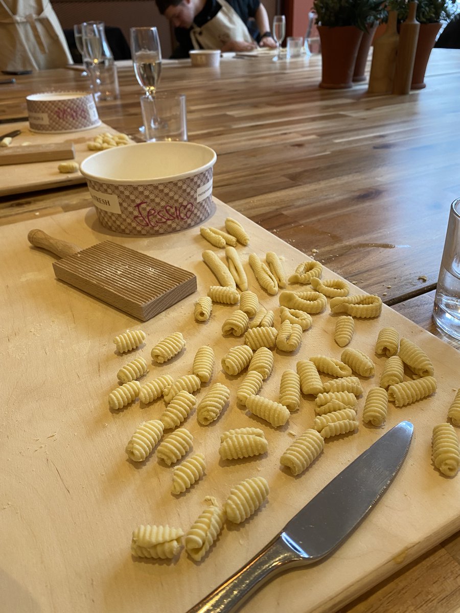 Shift_AI_Events's tweet image. Pasta making &amp;amp; the SaaStock team. Name a better duo... we'll wait 🔥

We had SO much fun at yesterday's team bonding learning how to make 5 of Italy's 250 (!) pasta shapes 🍝🇮🇹

Gnocchi, orecchiette, casarecce- oh my! 

#TeamBonding #PastaMaking #Cooking #Bonding @pastaevangelist