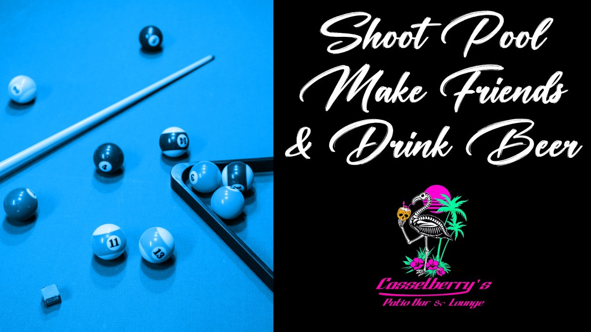 CasselberryBar's tweet image. Free pool with a drink purchase (every day noon to 6 pm) - who doesn't enjoy chilling out with friends and challenging yourself to a game of pool...

Win or Lose - you still get to enjoy a cold one!

CasselberrysPatioBar.com

#freepool #beer