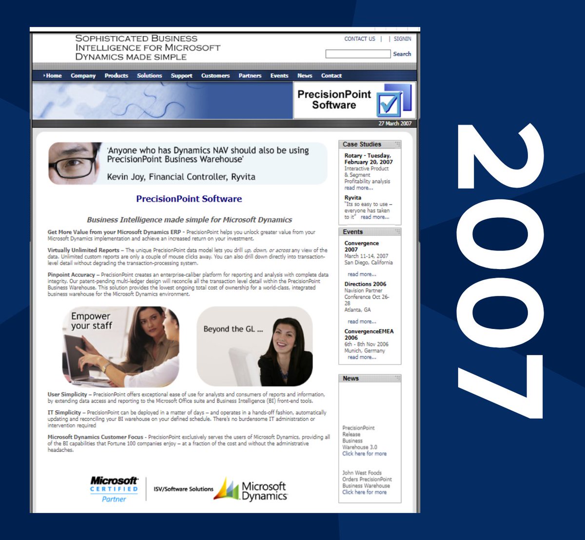 precisionpoint's tweet image. This was us in 2007. We&apos;ve aged like a fine wine... #tbt