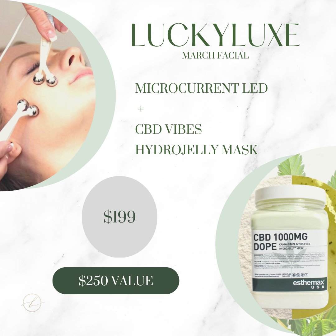 BeautiologySpa's tweet photo. Feeling lucky? Get the ultimate spa experience with our facial microcurrent LED, CBD hydrojelly mask duo - now $199 with a $250 value! https://t.co/bjHXWQpJkO