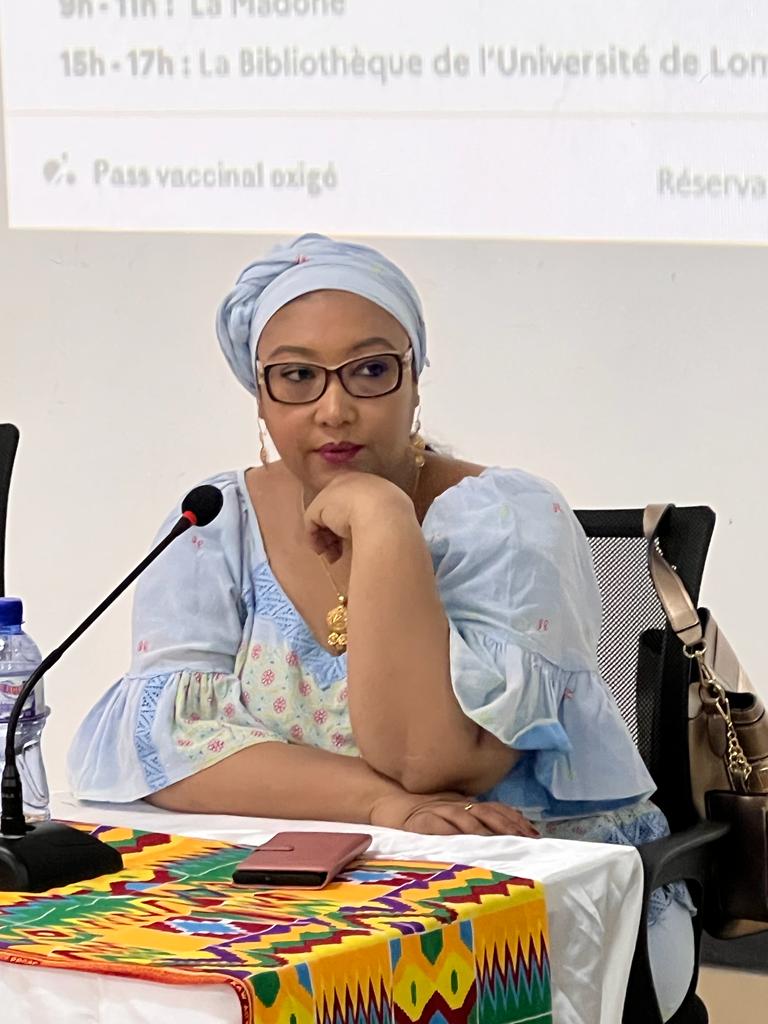 IFTogo's tweet photo. Venez l'écouter à la médiathèque ou acheter son livre à #Grainesdepensées... Elle est incroyable !

Merci Djaïli Amadou Amal d'avoir répondue présente à l'invitation de l'#AmbassadedeFranceauTogo et de l'#IFTogo !

#djaïliAmal #a_favereau #lesimpatientes #munyal https://t.co/0ZeabvgvBQ