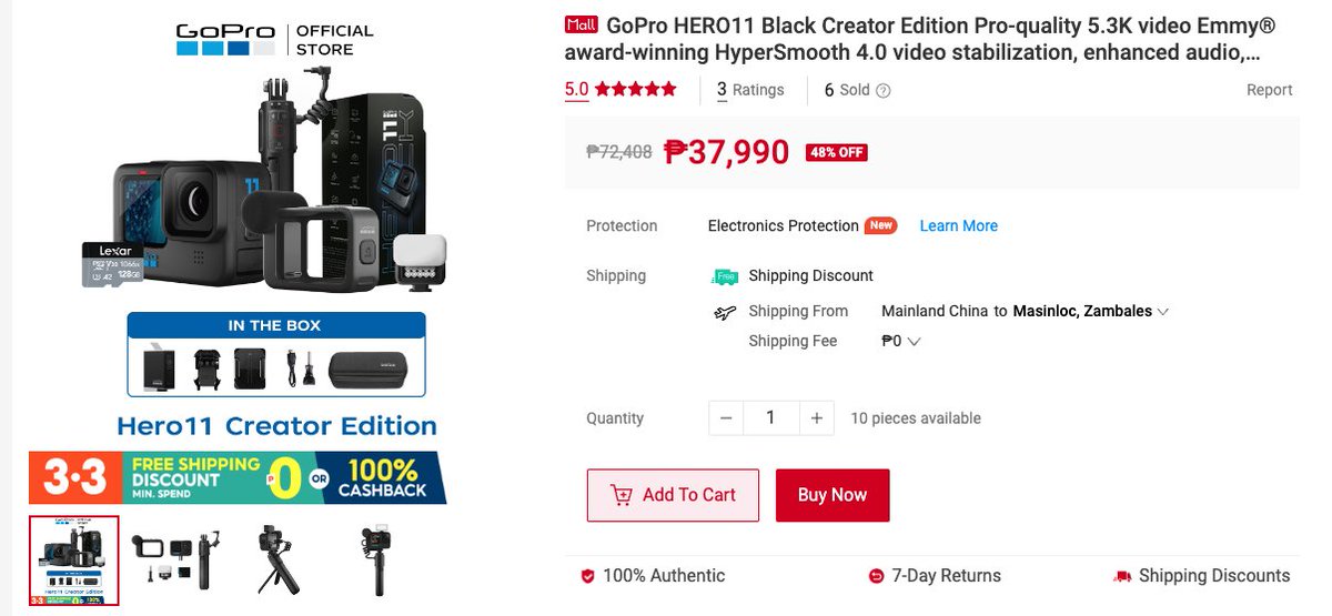 miely__'s tweet photo. Forda big sale ang go pro ses...  check nyu na bago maubusan
Hero 9 -- https://t.co/fBhpJee75N 
Hero 11 -- https://t.co/aqu0lA6rAz 
Pili kna #ShopeePH #ShopeePH33

#goprohero11 @ShopeePH https://t.co/Arpelerhxn