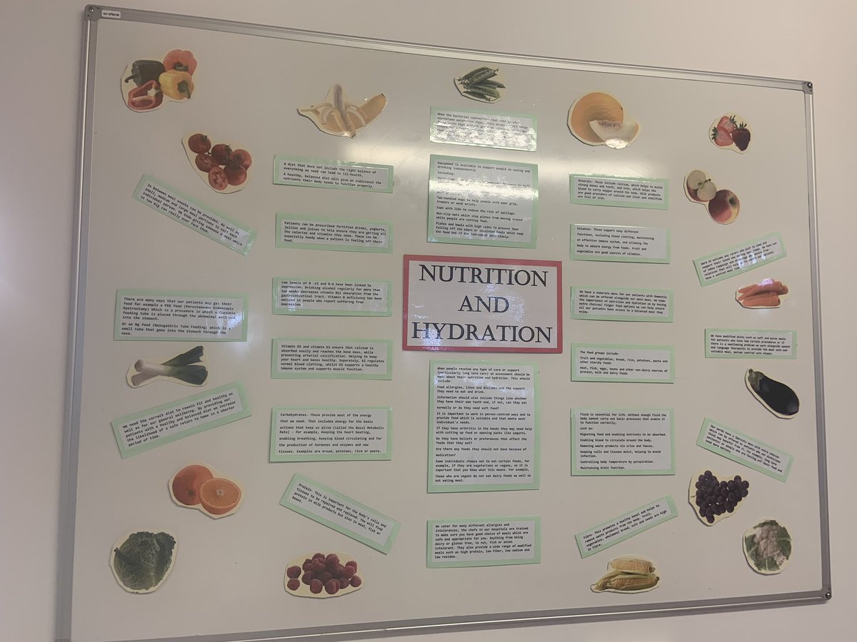 Lucy wilcock (@lucywilcock1) on Twitter photo I have made a nutrition and hydration board for <a href="/33Rli/">RLI Ward 33</a> <a href="/UHMBT/">MorecambeBayNHSTrust</a> full of useful info for our patients. Thank you to Janette one of our dieticians for her support with this 🤩 🥦 🍎 🍌 🥕 <a href="/UHMBTSurgMatron/">UHMBTSurgicalMatrons</a> I have made a nutrition and hydration board for <a href="/33Rli/">RLI Ward 33</a> <a href="/UHMBT/">MorecambeBayNHSTrust</a> full of useful info for our patients. Thank you to Janette one of our dieticians for her support with this 🤩 🥦 🍎 🍌 🥕 <a href="/UHMBTSurgMatron/">UHMBTSurgicalMatrons</a>