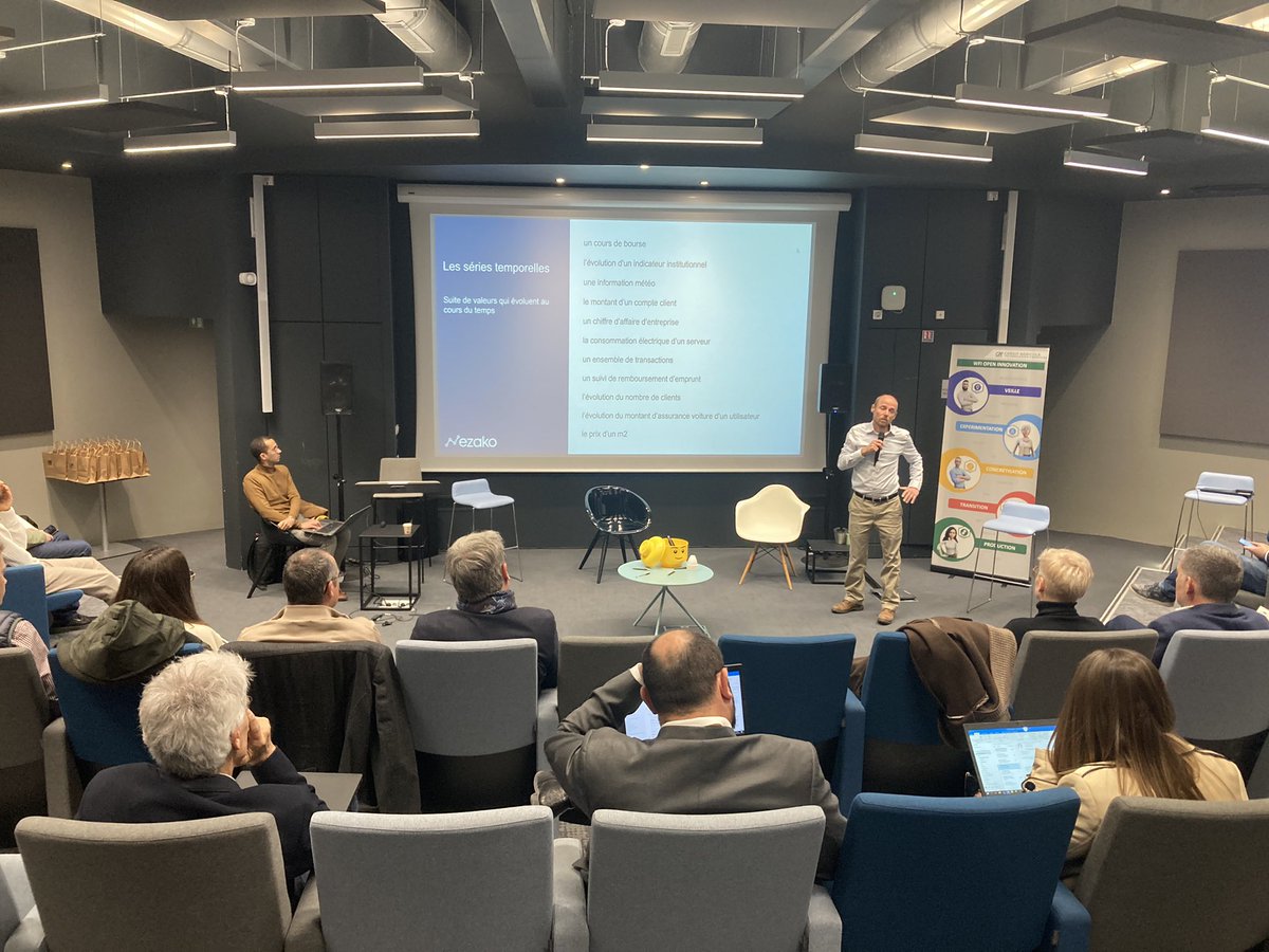 Le Village by CA Provence Côte d'Azur (@villagecasophia) on Twitter photo Pitch de <a href="/BigDataEzako/">Ezako</a> devant la cellule innovation de <a href="/CA_TS_/">Crédit Agricole Technologies et Services</a> 💯 #IA #anomalydetection #seriestemporelles Cc <a href="/credit_agri_PCA/">Crédit Agricole Provence Côte d'Azur</a> <a href="/Credit_Agricole/">Groupe Crédit Agricole</a> Pitch de <a href="/BigDataEzako/">Ezako</a> devant la cellule innovation de <a href="/CA_TS_/">Crédit Agricole Technologies et Services</a> 💯 #IA #anomalydetection #seriestemporelles Cc <a href="/credit_agri_PCA/">Crédit Agricole Provence Côte d'Azur</a> <a href="/Credit_Agricole/">Groupe Crédit Agricole</a>
