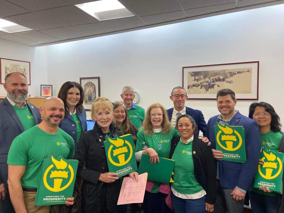 We had a great day at the Capitol. Thank you to <a href="/LaneForLiberty/">Ryan Lane</a> for a warm reception &amp; courageous sponsorship of HB 480- Education Freedom Accounts. Thank you to our sister org <a href="/NewMexicoLIBRE/">The LIBRE Initiative New Mexico</a>, our activists &amp; coalition partners <a href="/moms4liberty/">Moms for Liberty</a> Bernalillo &amp; Sandoval. #nmpol #nmleg
