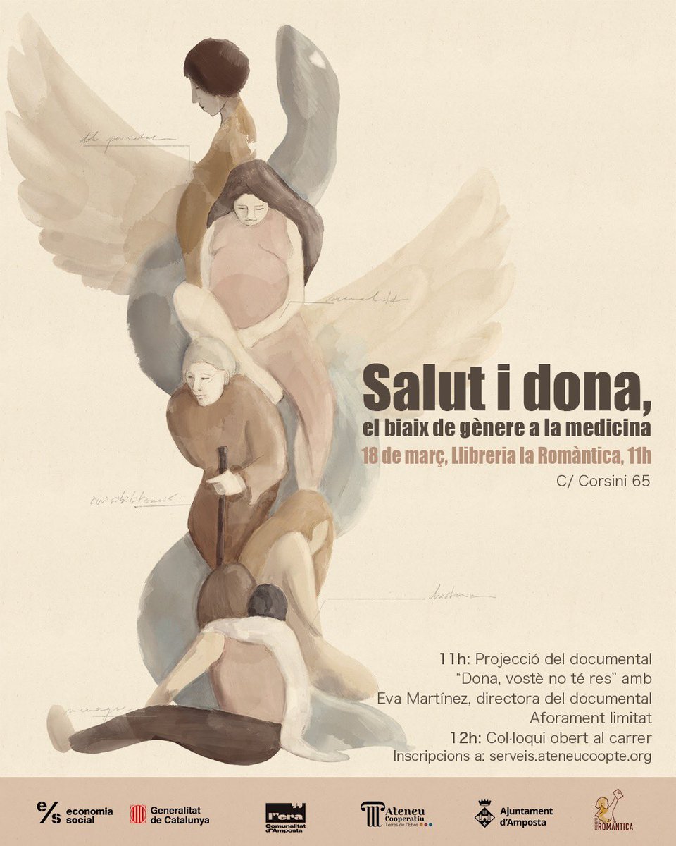 Si és que ens diuen feminisme i ens posem a tope. 
Aquest mes reivindiquem l'estudi i la reflexió sobre el biaix de gènere a la medicina. El dia 18 tallarem el carrer i en parlarem! 
Amb les companyes de l'Ateneu cooperatiu de les Terres de l'Ebre i <a href="/eramposta/">Eramposta</a>
