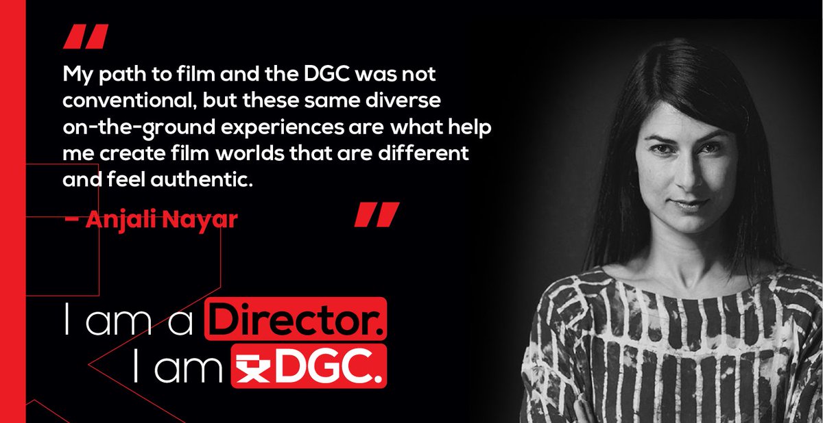 As a @DGCQuebec Director, Anjali's (@anjalinayar) distinct background has been crucial in bringing her stories to life on screen. #IamDGC Read more about Anjali's path ➡️ bit.ly/3kBgl1F