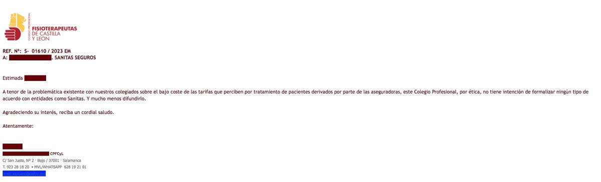 A ver... billetes no vamos a romper, porque no nos sobran, pero cuando una aseguradora nos propone un acuerdo, le respondemos esto.