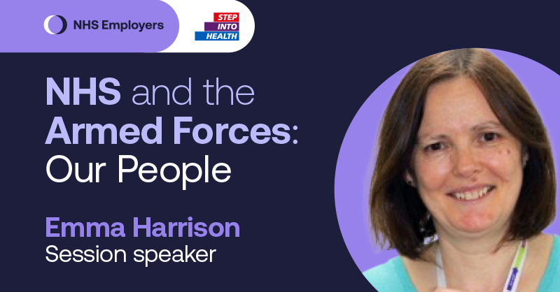 NHSEArmedForces's tweet photo. Are you considering pledging to #StepintoHealth? Join Emma Harrison, Patient Experience and Public Involvement Lead at @TeamQEH at the #NHSMilitaryConf23 where she will talk us through her experience of taking the pledge.

Book your free place here: 
 https://t.co/bivAQ8JQx1 https://t.co/5mlYt6Fy8b
