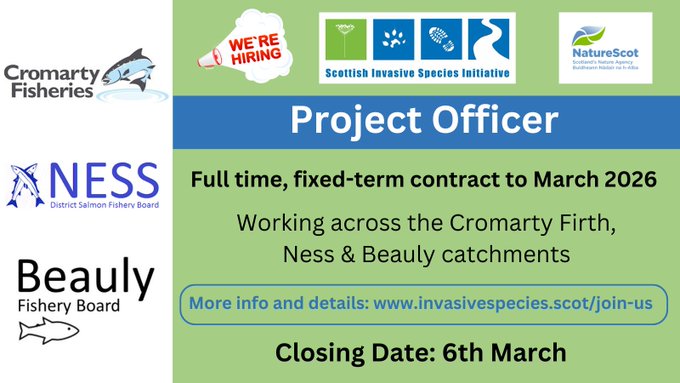 If you would like to get involved and help protect our biodiversity...were hiring apply now!
