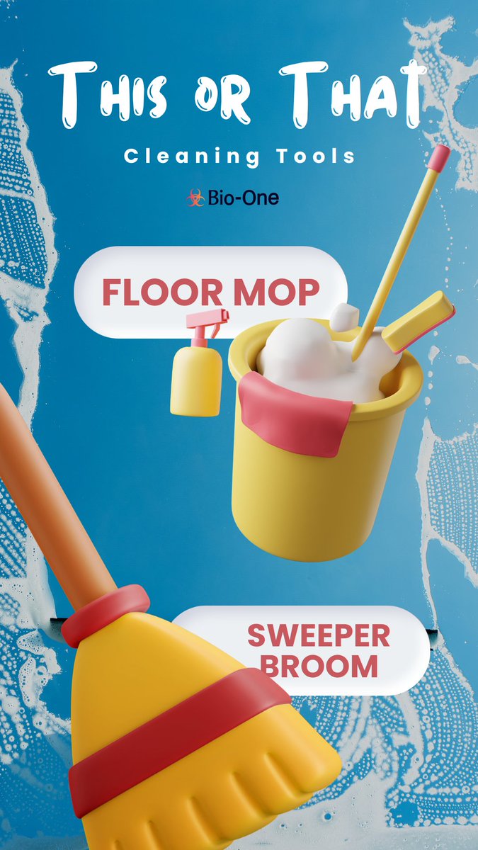 BioOneUtah's tweet image. Which one do you prefer to use? Feel free to comment your ideas.

Learn more at biooneutah.com or call us to book an appointment 385-310-5102 #biooneutah #sanitation #cleaningservicesutah #cleaninghacks #biohazard