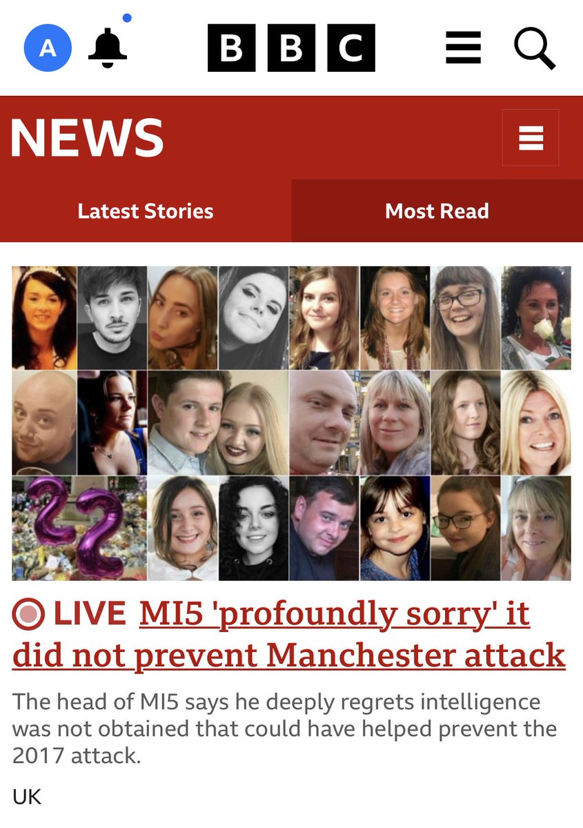 What most people don’t realise, is that for every tragic failure our secret services suffer there are many successes we never hear about. I just want to thank the many people who work tirelessly to help keep us safe. It must hurt when you get it wrong 😔#ManchesterBombing