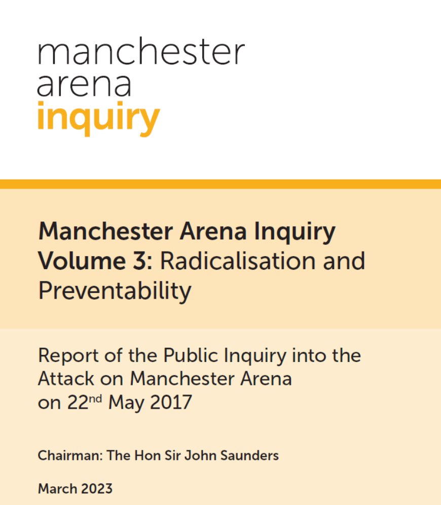 HT_Resp's tweet image. #Report — Manchester Arena Inquiry Volume Three: Radicalisation and Preventability |
manchesterarenainquiry.org.uk

#radicalization #radicalized #extremism #terrorism #prevent #preventability #attack #bombing #explosives #AAR #recommendations #highthreat #threat #threats