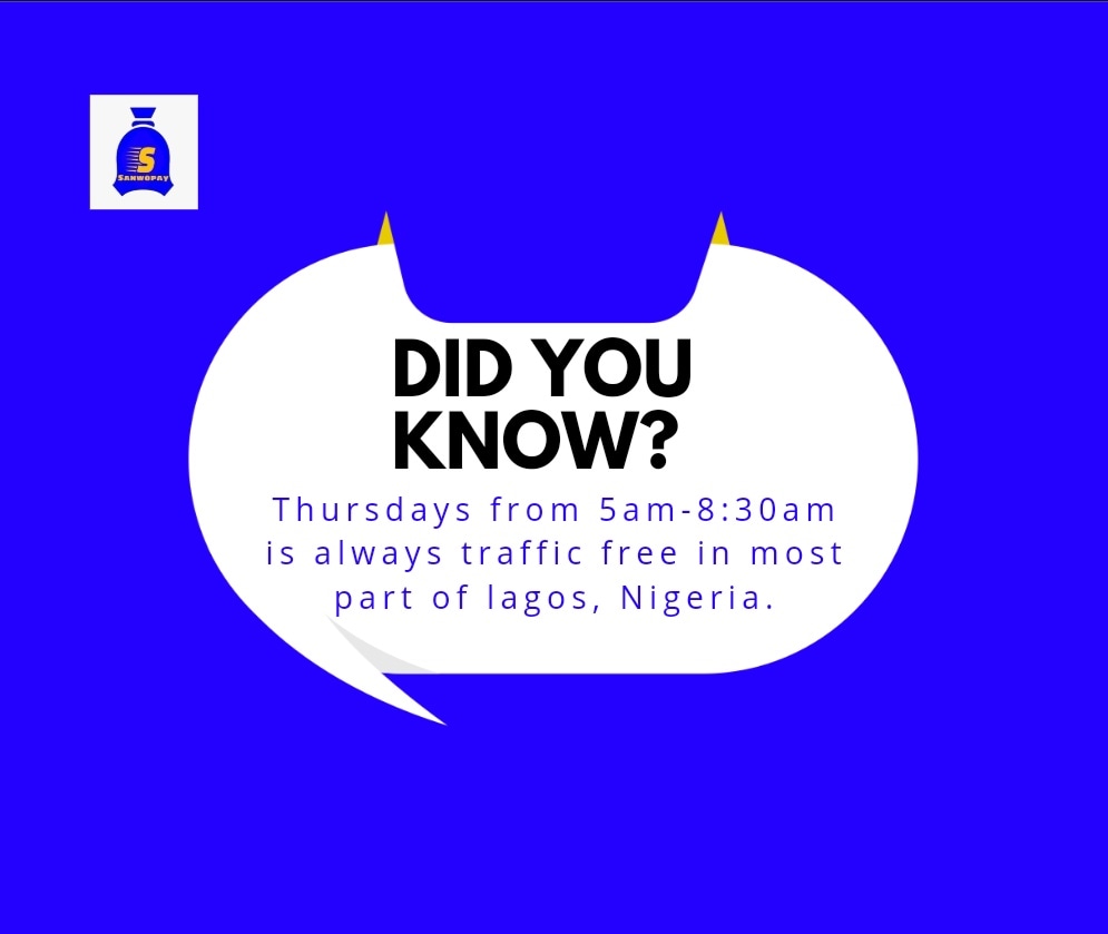 sanwopay1's tweet photo. Every lagosian factors additional two (2) hours of traffic time to their appointment time within mainland.
Add your suggestions below.
#transportation #traffic #trafficmanagement #lagostraffic #thursdaymovement https://t.co/rn2Lgg3rXC