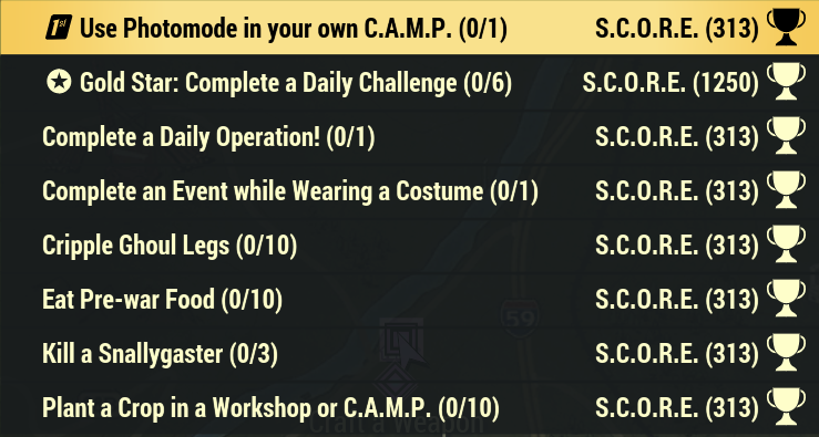 SpudGR's tweet photo. #Bethesda #Fallout #Fallout76 #FO76 #Fallout25 #Falloutbuilds
Daily challenges https://t.co/mIhvmuX3Hf