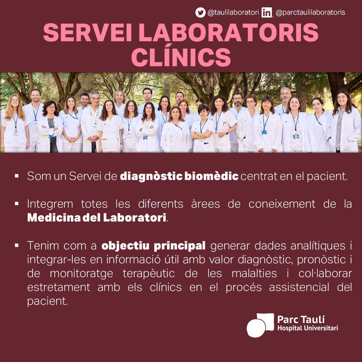 Servei Laboratoris Clínics. Parc Taulí tweet media