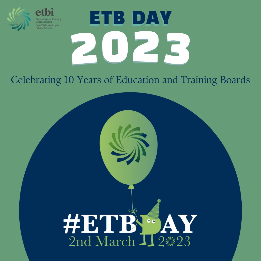 Equality, diversity, opportunity. We offer a wide range of courses for a wide range of learners. Happy Birthday @ETBIreland 🎉🎂💐🎓 #ETBDay #CityofDublin @TriciaOKeeffe @CityofDublinETB @ThisisFet @cdetbcdu @SOLASFET