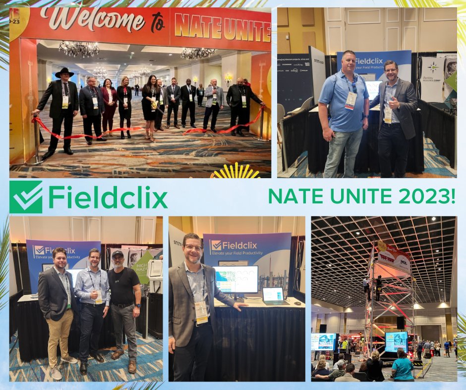 We had a great time interacting with current and future clients at NATE UNITE 2023! 
What was your favorite part of NATE UNITE?

#ElevateWireless #wirelessconstruction #telecom #telecommunications #Wireless #constructionsoftware #SaaS #NATEUnite2023 #NATEUnite #nateorlando