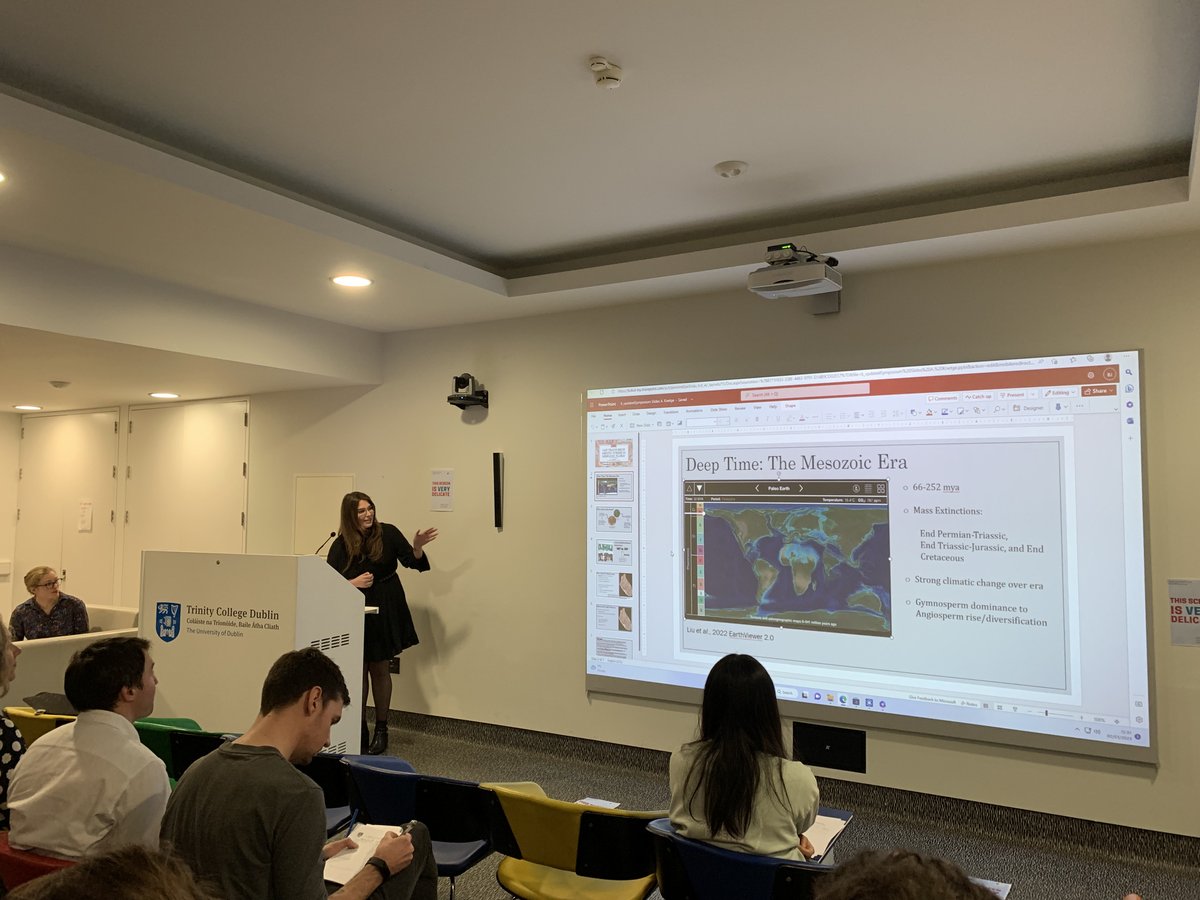 TERRAFORM (@terraform_h2020) on Twitter photo Our <a href="/ERC_Research/">European Research Council (ERC)</a> #Terraform PhD student, Antonietta Knetge, presenting on 'Can Traits Show Abiotic Stress in Mesozoic Flora' at the 2023 <a href="/tcddublin/">Trinity College Dublin</a> Zoology Botany Postgrad Symposium. #ZoBosymp2023 Our <a href="/ERC_Research/">European Research Council (ERC)</a> #Terraform PhD student, Antonietta Knetge, presenting on 'Can Traits Show Abiotic Stress in Mesozoic Flora' at the 2023 <a href="/tcddublin/">Trinity College Dublin</a> Zoology Botany Postgrad Symposium. #ZoBosymp2023